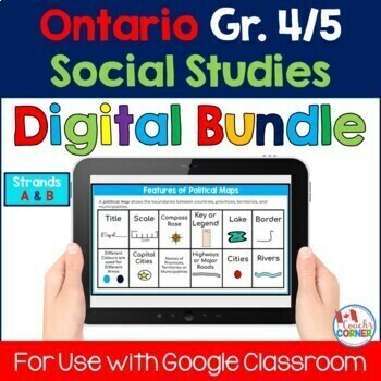 Preview of Ontario Grade 4|5 Social Studies DIGITAL BUNDLE