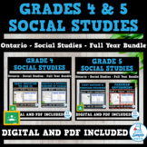 Ontario - Grade 4 & 5 Social Studies - FULL YEAR BUNDLE