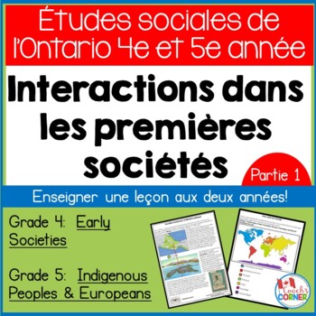 Preview of Ontario Grade 4|5 Social Studies | Strand A Part 1 | FRENCH Version