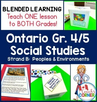 Preview of Ontario Grade 4|5 Social Studies | Strand B