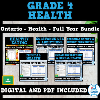 Preview of Ontario Grade 4 Health - Full Year Bundle