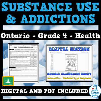Preview of Ontario Grade 4 Health - Substance Use, Addictions and Related Behaviours