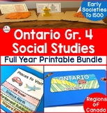 Ontario Grade 4 Social Studies | Full Year Printable Bundle