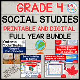 Ontario Grade 4 Social Studies Full Year Printable + Digit
