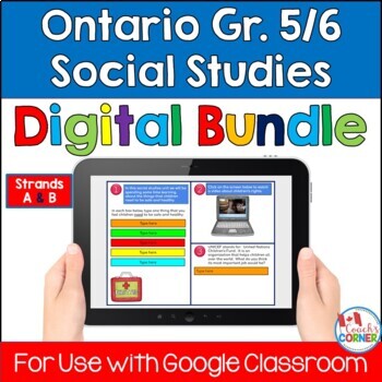 Preview of Ontario Grade 5/6 Social Studies Digital Bundle
