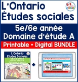 Ontario Grade 5/6 Social Studies Strand A Printable + Digi