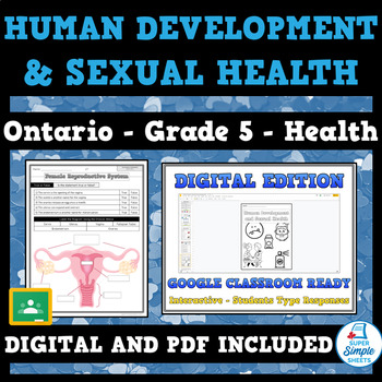 Preview of Ontario Grade 5 Health - Human Development and Sexual Health