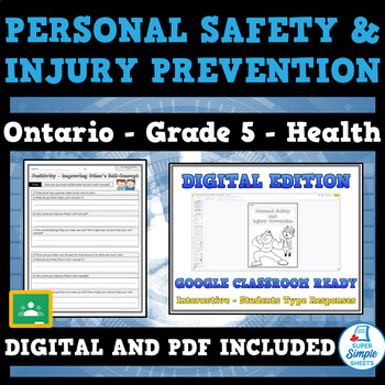 Preview of Ontario Grade 5 Health - Personal Safety and Injury Prevention