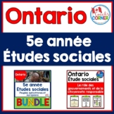 Ontario Grade 5 Social Studies French PRINTABLE BUNDLE