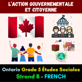 Ontario Grade 5 Social Studies FRENCH - Government and Res
