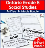 Ontario Grade 5 Social Studies PRINTABLE BUNDLE