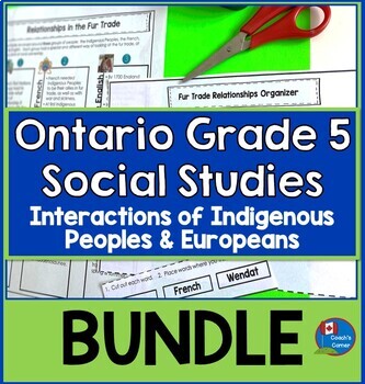 Preview of Ontario Grade 5 Social Studies Strand A PRINTABLE BUNDLE