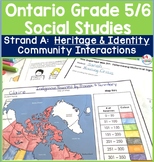 Ontario Grade 5 and 6 Social Studies | Strand A Heritage a