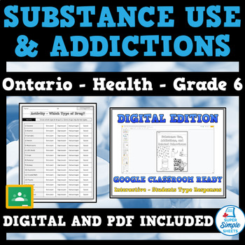 Preview of Ontario Grade 6 Health - Substance Use, Addictions and Related Behaviours