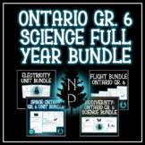 Ontario Grade 6 Science Full Year Bundle