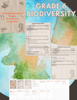 Preview of Ontario Grade 6 Science & Literacy l Biodiversity Final Project