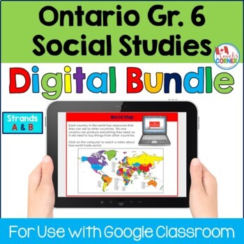 Preview of Ontario Grade 6 Social Studies Full Year DIGITAL Bundle