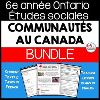 Preview of Grade 6 Social Studies Strand A FRENCH PRINTABLE BUNDLE