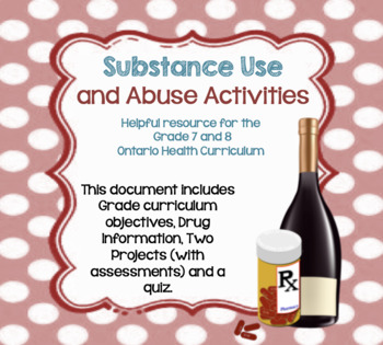 Preview of Ontario Grade 7 8 Health Substance Use and Abuse Activities and Assessments