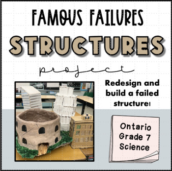 Preview of Ontario Grade 7 Structures Project - Famous Failures