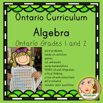 Preview of Ontario Grades 1 and 2 Algebra (Mathematics) Resource - Primary