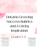 Ontario Growing Success Rubrics and Activity Inspiration