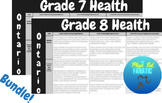 Ontario Intermediate Health Report Comments Grades 7 and 8