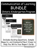 Ontario Kindergarten Program Assessment Bundle (Communicat