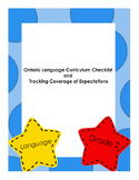 Gr. 2 Ontario Language Curriculum Checklists and Tracking 