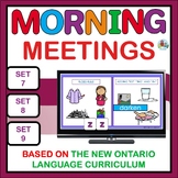 Ontario Language Curriculum Morning Meetings For Reading D