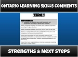 Ontario Learning Skills- Comment Bank - Primary & Junior G