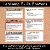 Ontario Learning Skills Posters (Neutral / Boho Theme - Tw