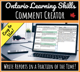 Ontario Learning Skills Report Comment Creator 23-24 Schoo
