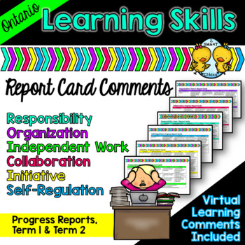 Preview of Ontario Learning Skills Report Card Comments