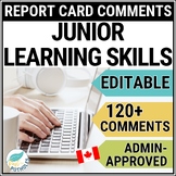 Learning Skills Report Card Comments - Ontario Grades 4,5,
