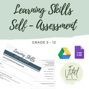 Preview of Ontario Learning Skills Student Self Evaluation for Report Card Comments 