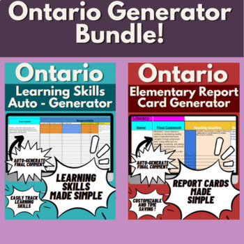 Preview of Ontario Learning Skills and Report Card Generator