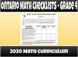 Ontario Math Curriculum Checklists & Parent Rubrics- Grade