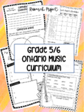 Ontario Music Curriculum Grade 5/6 - Research Project