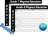 Ontario Physical Education Report Comments Grades 7 & 8 Bundle