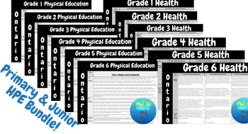 Preview of Ontario Primary and Junior Health and Physical Education Report Comments