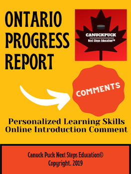 Preview of Ontario Progress Report Card Comments (EDITABLE and FULLY WRITTEN)