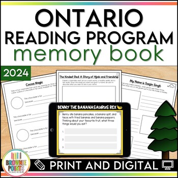 Preview of Ontario Reading Program Memory Book 2024 | Print and Digital