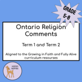 Ontario Religion Comments (Grades 5-8)