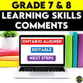 Learning Skills Comments Ontario | Ontario Learning Skills