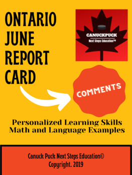 Preview of Ontario Term 2 Report Card Comments (EDITABLE and FULLY WRITTEN)