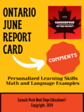 Ontario Term 2 Report Card Comments (EDITABLE and FULLY WRITTEN)