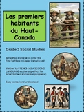 Ontario Social Studies Grade 3 Early Settlers French