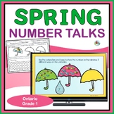 Ontario Spring Number Talks for Daily Math Review for Numb