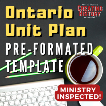 Preview of Ontario Unit - Course Plan -  Fillable Template - Any Class! Ministry Inspected!